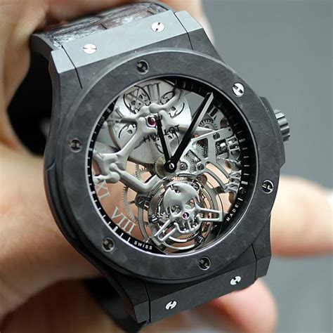 hublot skeleton tourbillon rg replica|hublot classic fusion skeleton.